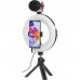 Набір блогера Hama Smartphone Tripod Smart-80 V2, 9.5cм, Bluetooth, LED ring (00004657)