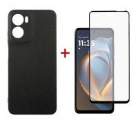 Чохол до мобільного телефона Dengos Motorola G05 Carbon+glass Black (DG-KM-178)