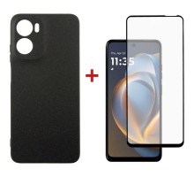 Чохол до мобільного телефона Dengos Motorola G05 Carbon+glass Black (DG-KM-178)