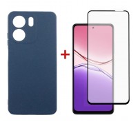 Чохол до мобільного телефона Dengos Oppo A5x Carbon+glass Blue (DG-KM-176)