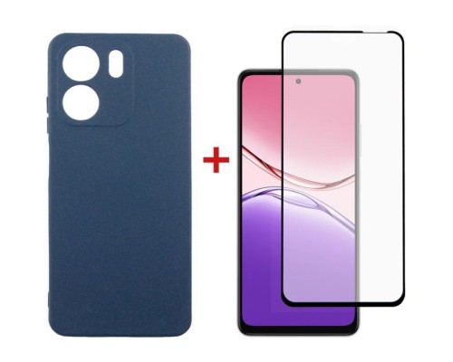 Чохол до мобільного телефона Dengos Oppo A5x Carbon+glass Blue (DG-KM-176)