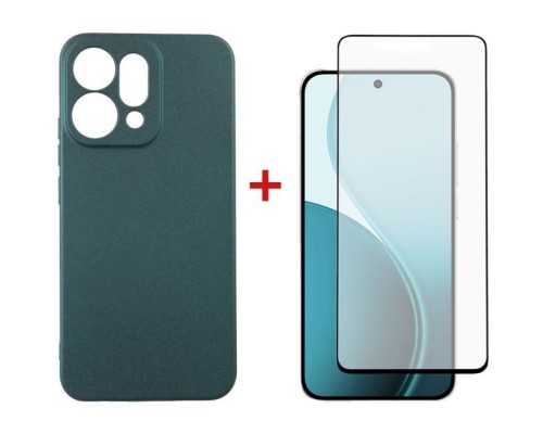 Чохол до мобільного телефона Dengos Oppo Reno14 5G Soft+glass Green (DG-KM-181)
