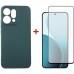 Чохол до мобільного телефона Dengos Oppo Reno14 5G Soft+glass Green (DG-KM-181)