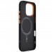 Чохол до мобільного телефона Armorstandart LikeCarbon2 SE MagCase Apple iPhone 17 Black Orange (ARM89160)
