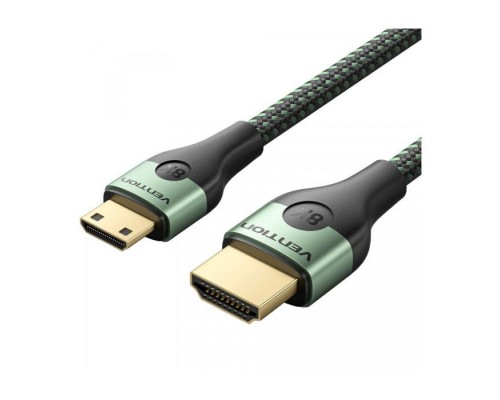 Кабель мультимедійний HDMI M to HDMI mini M 2.0m V2.1 8K 60Hz green Vention (AGJGH)