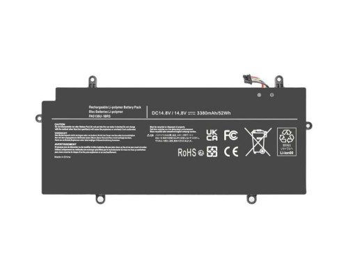 Акумулятор до ноутбука Toshiba PA5136U, 52Wh (3480mAh), 4cell, 15.2V, Li-ion (A71173)