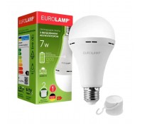 Лампочка Eurolamp A60 7W 4000K 1200mAh (LED-A60-07274(EM)AV)