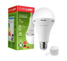 Лампочка Eurolamp A60 7W 4000K 1200mAh (LED-A60-07274(EM)AV)