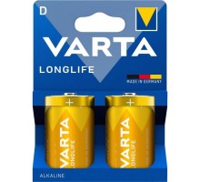 Батарейка Varta D (LR20) Longlife лужна * 2 (04120101422)