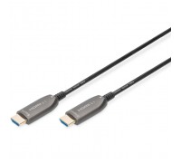 Кабель мультимедійний HDMI M to HDMI M 10m 8K AOC hybrid-fiber black Digitus (AK-330126-100-S)