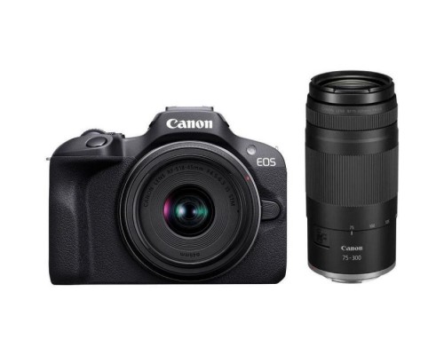 Цифровий фотоапарат Canon EOS R100 + 18-45 IS STM + 75-300 IS STM (6052C121)