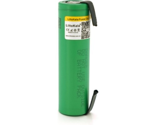 Акумулятор 18650 2600mah (2500-2600mah), 3.7V(2.75-4.2V), Green Liitokala (Lii-VTC5A-N)