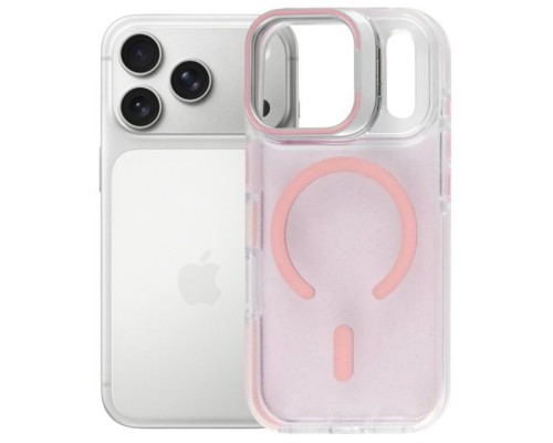 Чохол до мобільного телефона BeCover FIBRA Star Shine MagSafe Apple iPhone 17 Pro Light Pink (715428)