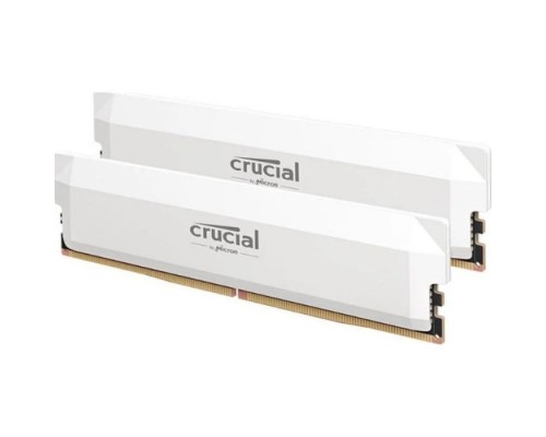 Модуль пам'яті для комп'ютера DDR5 64GB (2x32GB) 6000 MHz Crucial Pro Wite Micron (CP2K32G60C40U5W)