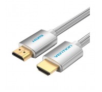 Кабель мультимедійний HDMI M to HDMI M 1.0m V2.0 4K60Hz braided aluminum alloy gray Vention (AABIF)