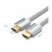 Кабель мультимедійний HDMI M to HDMI M 1.0m V2.0 4K60Hz braided aluminum alloy gray Vention (AABIF)