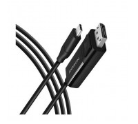 Кабель мультимедійний USB-C to DisplayPort M 1.8m 4K60Hz black AXAGON (RVC-DPC)
