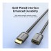 Кабель мультимедійний HDMI M to HDMI F 0.5m 4K60Hz black Vention (AHCBD)