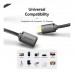Кабель мультимедійний HDMI M to HDMI F 0.5m 4K60Hz black Vention (AHCBD)