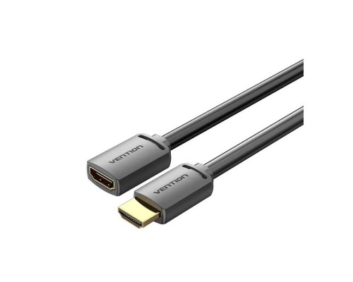 Кабель мультимедійний HDMI M to HDMI F 0.5m 4K60Hz black Vention (AHCBD)