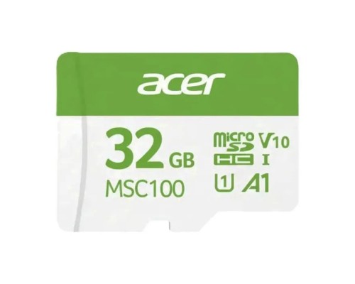 Карта пам'яті Acer 32GB microSD MSC100 /U1/ V10/A1 Read 100MB/s / Write 10MB/s (BL.9BWWA.335)