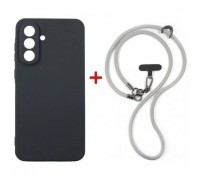 Чохол до мобільного телефона Dengos Case + Cross-body Strap Samsung Galaxy A37 Black+Grey (DG-KM-CCRB-01)