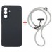 Чохол до мобільного телефона Dengos Case + Cross-body Strap Samsung Galaxy A37 Black+Grey (DG-KM-CCRB-01)