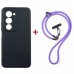 Чохол до мобільного телефона Dengos Case + Cross-body Strap Xiaomi Redmi 15 Black+Purple (DG-KM-CCRB-44)