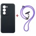 Чохол до мобільного телефона Dengos Case + Cross-body Strap Xiaomi Redmi 15 Black+Purple (DG-KM-CCRB-44)
