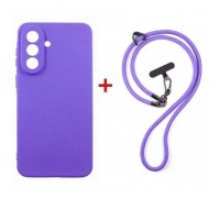 Чохол до мобільного телефона Dengos Case + Cross-body Strap Xiaomi Redmi 15 Purple+Purple (DG-KM-CCRB-46)