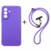 Чохол до мобільного телефона Dengos Case + Cross-body Strap Xiaomi Redmi 15 Purple+Purple (DG-KM-CCRB-46)