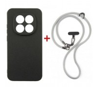 Чохол до мобільного телефона Dengos Case + Cross-body Strap Xiaomi Redmi Note 15 Pro 5G Black+Grey (DG-KM-CCRB-41)