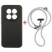 Чохол до мобільного телефона Dengos Case + Cross-body Strap Xiaomi Redmi Note 15 Pro 5G Black+Grey (DG-KM-CCRB-41)
