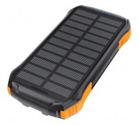 Батарея універсальна Choetech 10000mAh, 5V/2.1A, solar panel, Qi-5W, Black-Orange (B659-OR)
