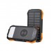 Батарея універсальна Choetech 10000mAh, 5V/2.1A, solar panel, Qi-5W, Black-Orange (B659-OR)