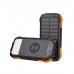 Батарея універсальна Choetech 10000mAh, 5V/2.1A, solar panel, Qi-5W, Black-Orange (B659-OR)