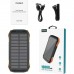 Батарея універсальна Choetech 10000mAh, 5V/2.1A, solar panel, Qi-5W, Black-Orange (B659-OR)