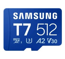 Карта пам'яті Samsung 512GB microSDXC class 10 UHS-I U3 V30 A2 T7 (MB-MB512T/WW)