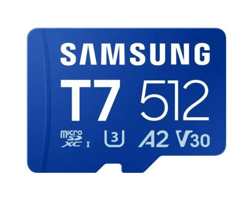 Карта пам'яті Samsung 512GB microSDXC class 10 UHS-I U3 V30 A2 T7 (MB-MB512T/WW)