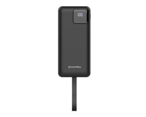 Батарея універсальна ColorWay 30 000 mAh EnergyHub PD/22.5W, QC/4.0, Black (CW-PB300LP05BK)