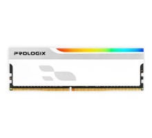 Модуль пам'яті для комп'ютера DDR5 16GB 6000 MHz Onyx White RGB Prologix (PRO16GB6000YWR5)