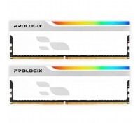 Модуль пам'яті для комп'ютера DDR5 32GB (2x16GB) 5600 MHz Onyx White RGB Prologix (PRO32GB5600YWR5K)