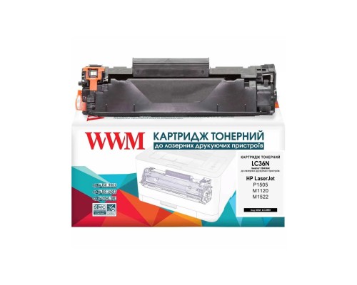 Картридж WWM для HP LJ P1505/M1120/1522 (LC36N)