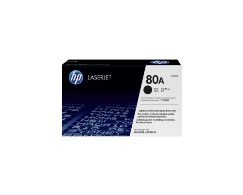 Картридж HP LJ  80A для Pro 400 M401/Pro 400 MFP M425 (CF280A)