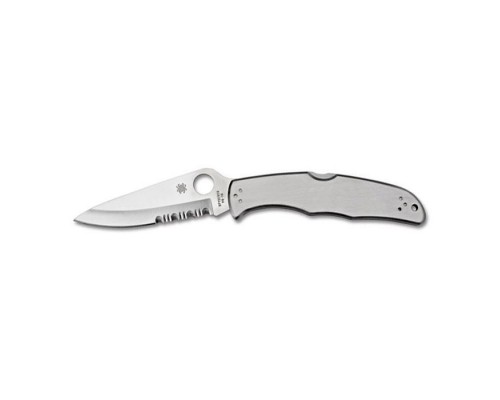 Ніж Spyderco Endura, стальная рукоятка, полусеррейтор (C10PS)