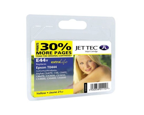 Картридж Jet Tec Epson Stylus C64/C84 Yellow (110E004404)