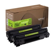 Картридж Patron HP LJ CE285A/CANON 725 GREEN Label (DUAL PACK) (PN-85A/725DGL)