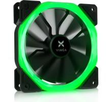 Кулер до корпусу Vinga LED fan-01 green