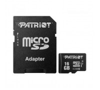 Карта пам'яті Patriot 16GB microSD class10 UHS-I (PSF16GMCSDHC10)
