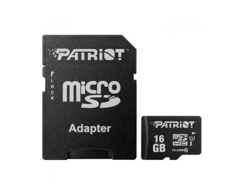 Карта пам'яті Patriot 16GB microSD class10 UHS-I (PSF16GMCSDHC10)